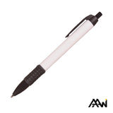 Widebody Grip Pen Glossy White Barrel - Matte