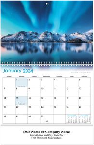 Scenic Europe Spiral Wall Calendar