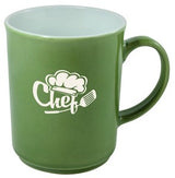 Cyprus 2tone green/white 14oz mug in a Ripple gift box - Etched