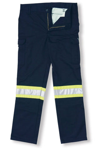 Polyester/Cotton Black Cargo Pant