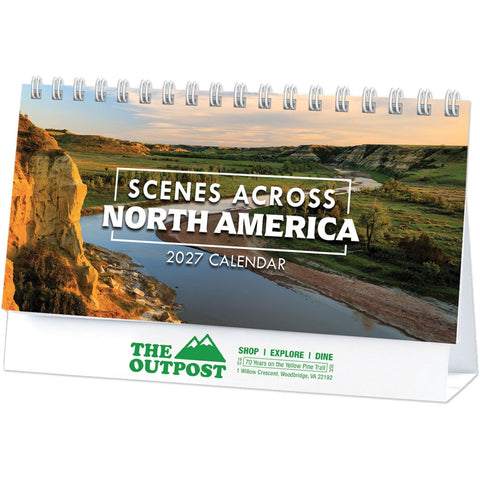 Scenic North America Desk Calendar
