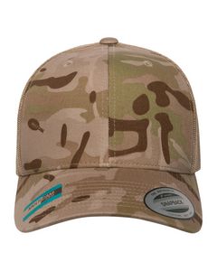 Yupoong Retro Trucker Multicam® Snapback Cap
