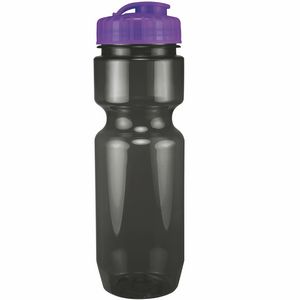 22 Oz. Translucent Bike Bottle w/ Flip Top Lid