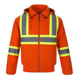 International Adult Cotton Canvas Hi-Vis Bomber w/Detachable Hood