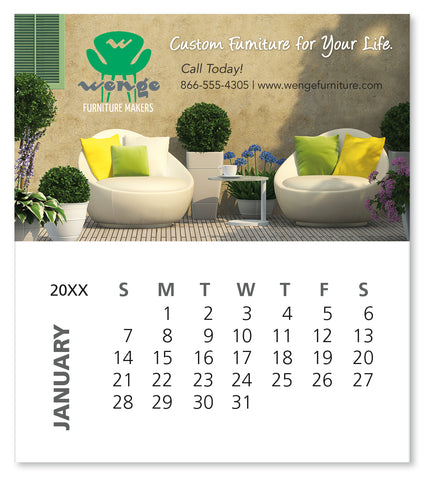 Good Value™ Business Card Magnet with 12-Sheet Calendar