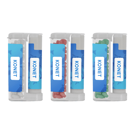 Sugar Free Mints in a Rectangular Flip-Top Duo w/Natural Lip Moisturizer