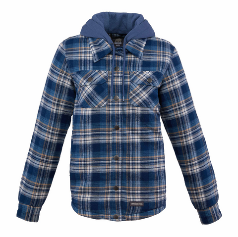 Berne Heartland Flannel Hooded Shacket - Womens