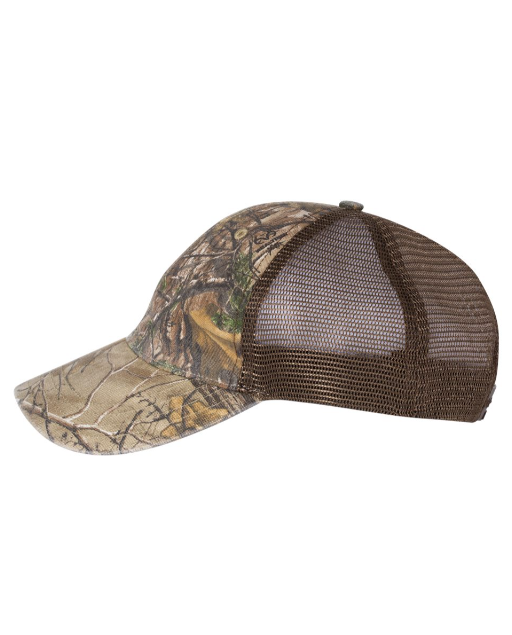 Richardson 111P Camo Washed Trucker Cap