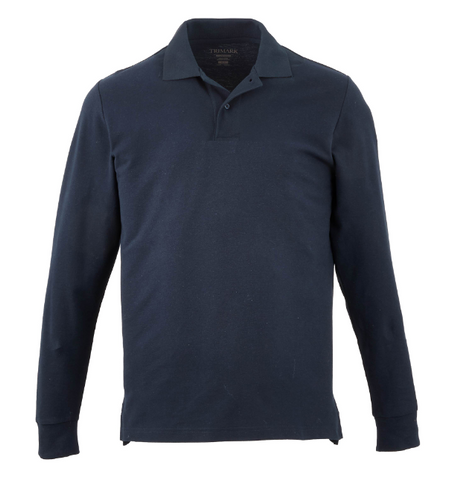 Men's PALO Long Sleeve 100% Cotton Pique Polo