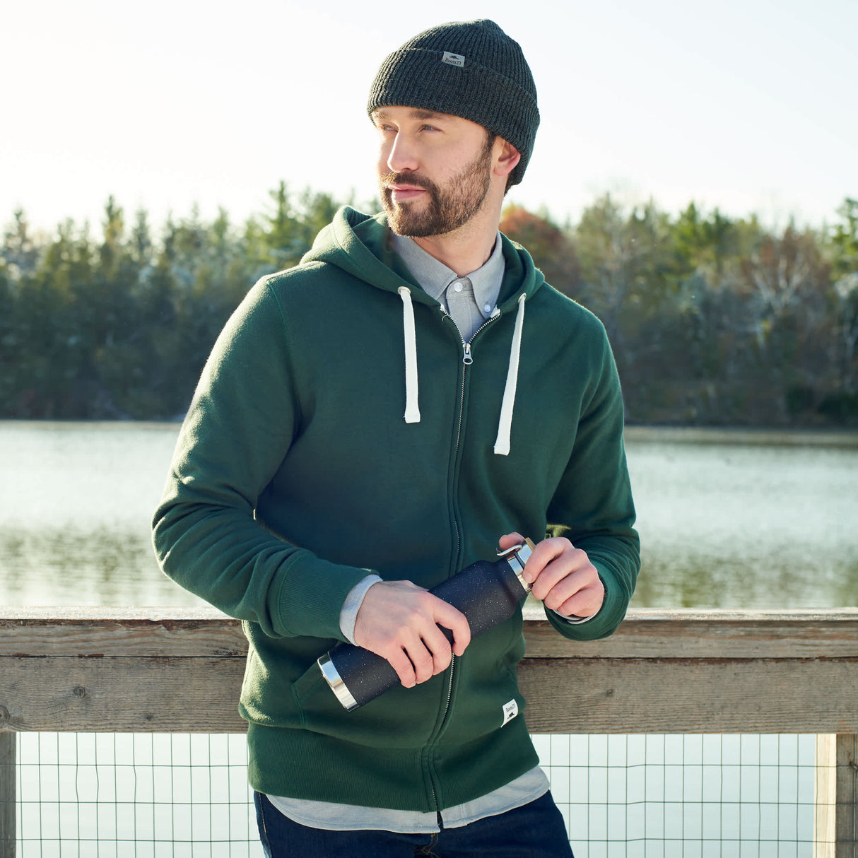 Men's PADDLECREEK Full Zip Fleece Hoodie with Hidden Pocket