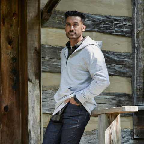 Roots73 CANMORE Eco Quarter Zip Hoodie