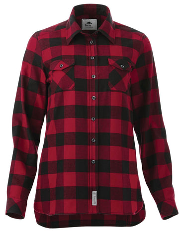 Women's SPRUCELAKE Roots73 Long Sleeve Button Up Flannel Shirt