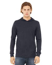 Bella+Canvas® Unisex Jersey Hooded Long Sleeve Tee