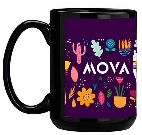 000712 SimpliColor 15 oz. Black Ceramic Mug