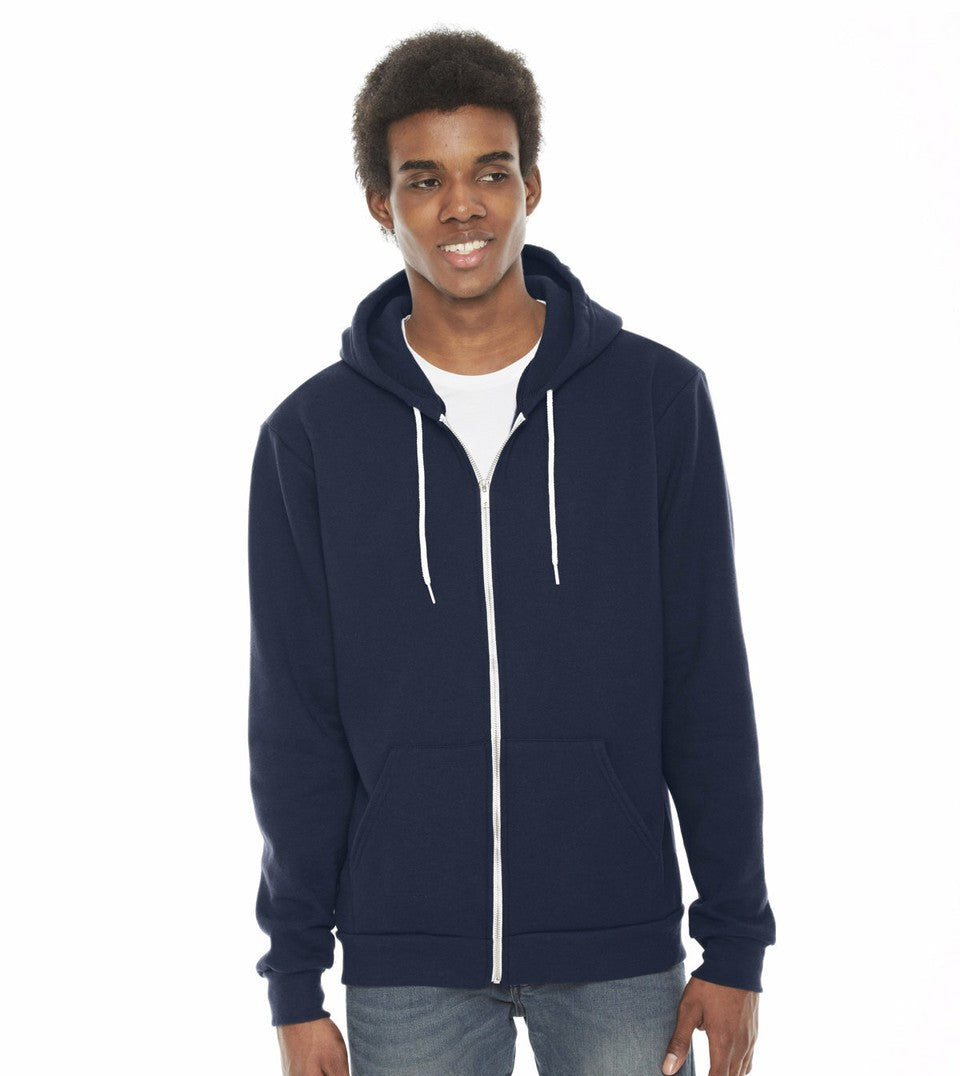 American Apparel USA-Made Flex Fleece Unisex Full-Zip Hoodie