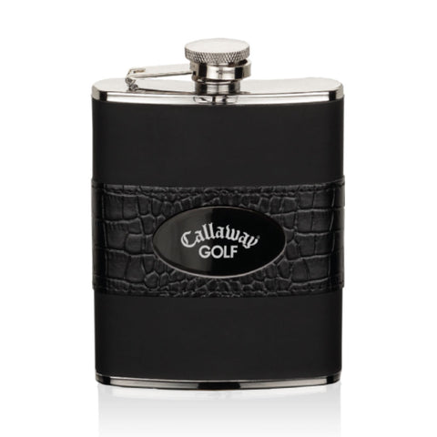 Gaetana Hip Flask -  Black Nickel Plate