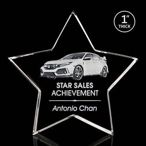 Standing Star Award 3D