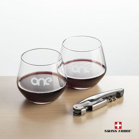 Swiss Force® Opener & 2 Mandelay Stemless
