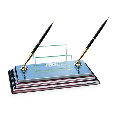 Sommerville Cardholder/Penset - Double Gold