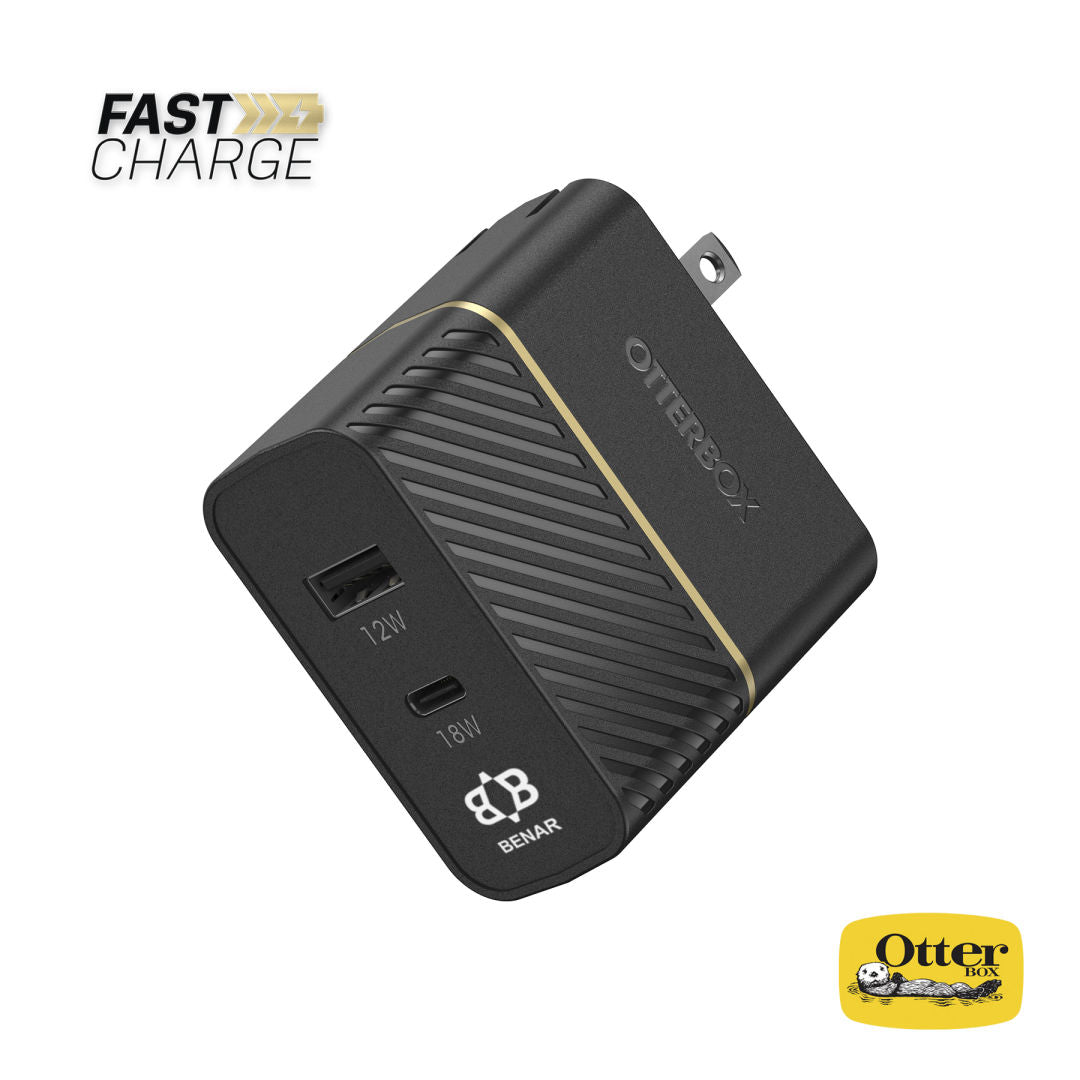 OtterBox® USB-C/USB-A Dual Port Wall Charger