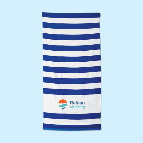 100% Cotton Velour Cabana Stripe Beach Towel 30