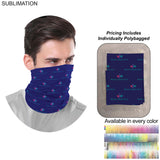 Individually Polybagged Sublimated Multifunction Tubular Neck Gaiter, BEST SELLER