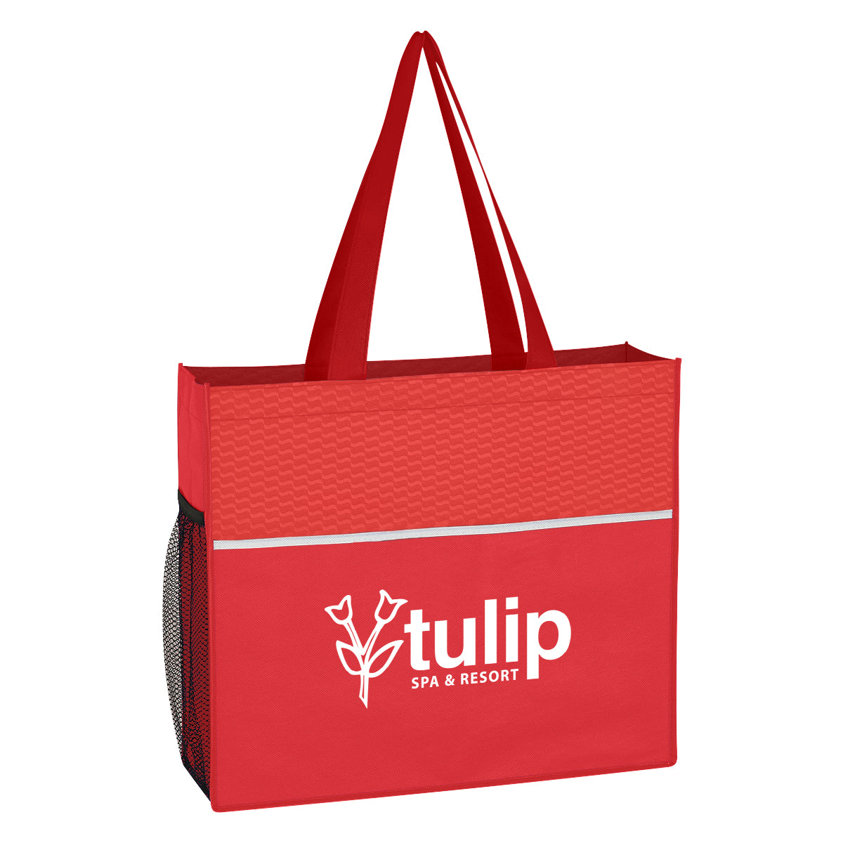 Non-woven Wave Design Tote Bag