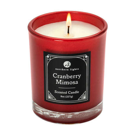 Zippo® Candy Apple Red Rechargeable Candle Lighter & 8 oz Cranberry Mimosa Candle Gift Set
