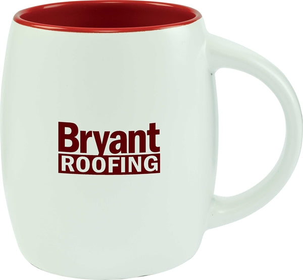 Pipa 14oz 2tone white/red mug in Ripple gift box