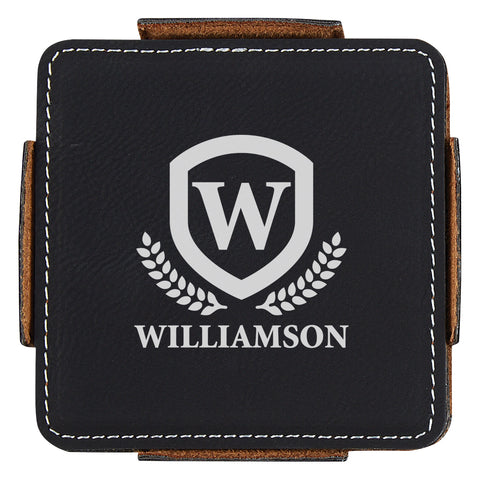 4-piece Coaster Set With Holder