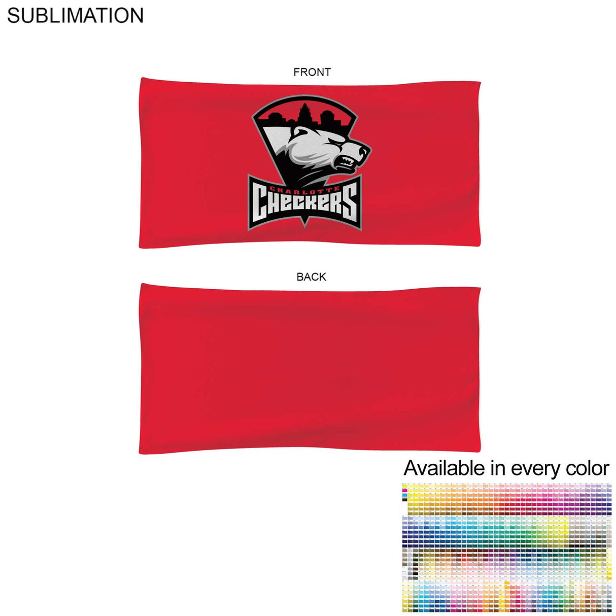 Colored Microfiber Terry Pool, Gym Towel, 20x40, Sublimated in Any PMS color Edge to Edge 2 side