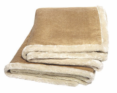 Faux Leather Throw (Laser Patch)