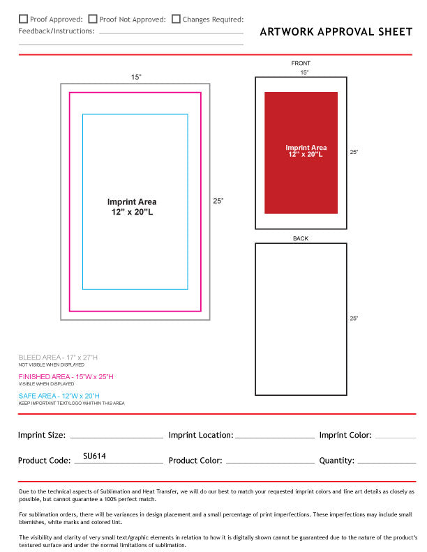 Microfiber Dri-lite Terry Sports, Hand, Gym White Towel, 15x25, Sublimated Full color logos
