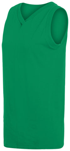 Ladies' Sleeveless V-Neck Poly/Cotton Jersey