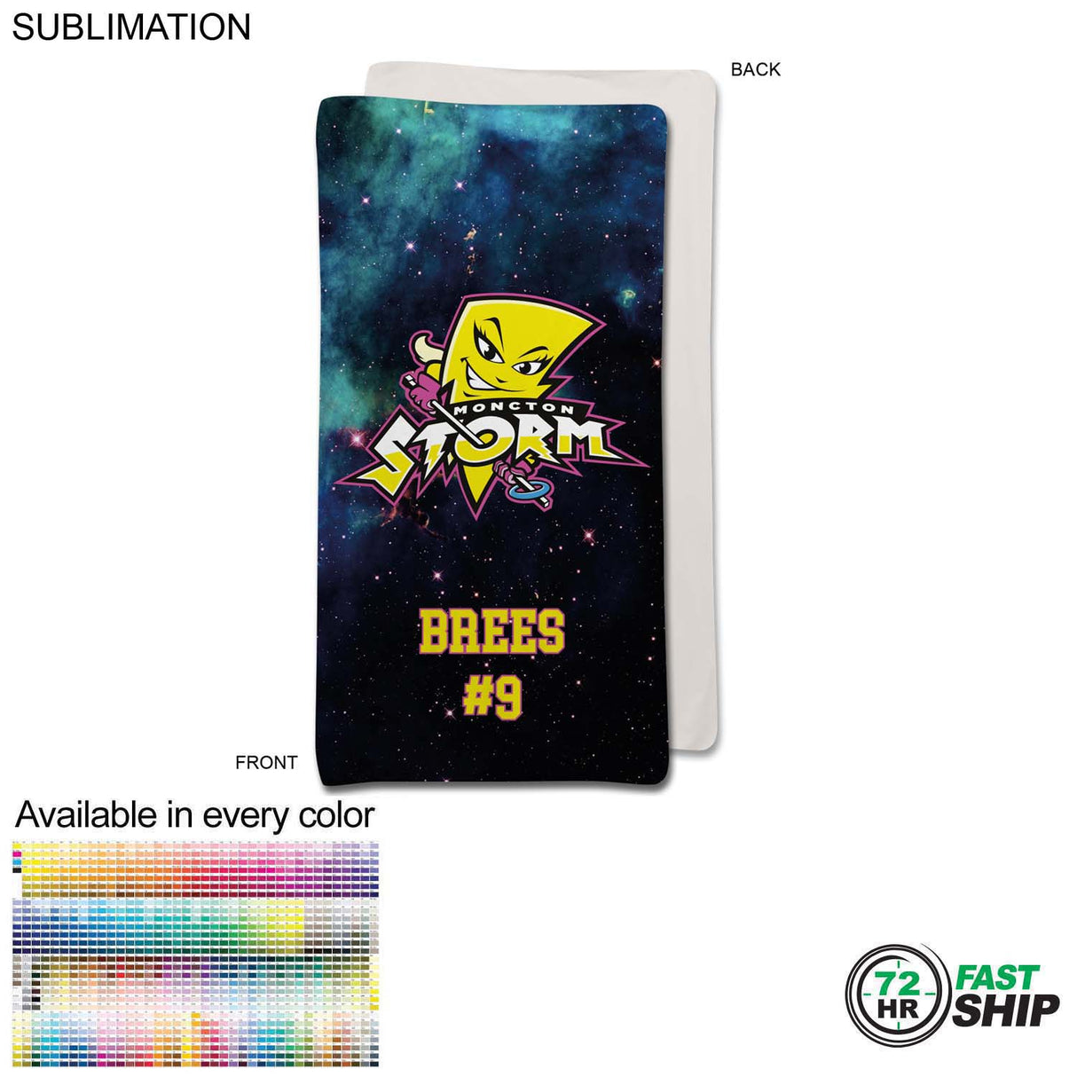 72 Hr Fast Ship - Team Blanket in Ultra Soft and Smooth Microfleece, 30x60, Stadium size