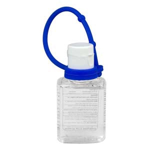 "Sanpal XL Connect SC" 2 oz Hand Sanitizer Antibacterial Gel with Colorful Silicone Carry Leash