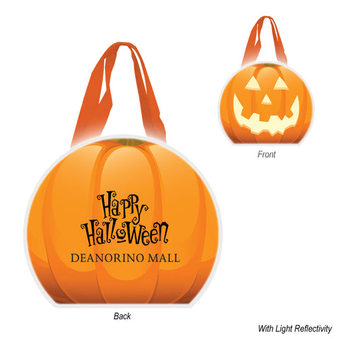 Reflective Halloween Pumpkin Tote Bag