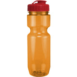 22 Oz. Translucent Bike Bottle w/ Flip Top Lid
