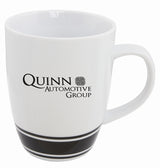 Deux 12oz 2tone white/black mug