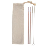 2- Pack Park Avenue Stainless Straw Kit With Cotton Pouch