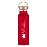 21 Oz. Liberty Stainless Steel Bottle With Wood Lid