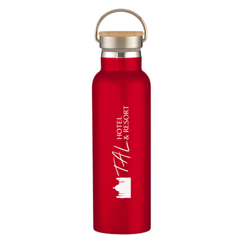 21 Oz. Liberty Stainless Steel Bottle With Wood Lid