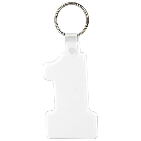 Soft Squeezable Key Tag (Number 1)