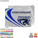 Personalized Microfiber Dri-Lite Terry Rally, Sports, Skate Towel, 12x18 Sublimated Edge to Edge