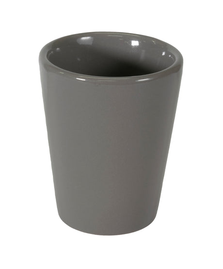 Bijou 2oz glossy ceramic shot glass grey