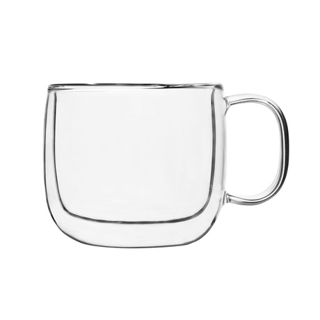 Barista Collection, 16.7oz double wall clear Borosilicate Glass Café Latte mug
