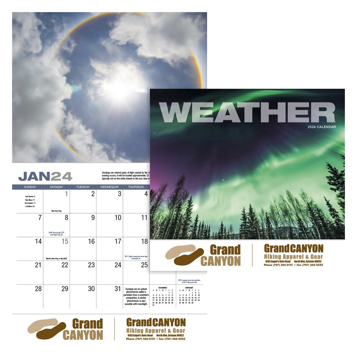 Weather Almanac Appointment Calendar - Stapled