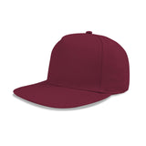 Deluxe 5 Panel Constructed Cotton Twill Flat Bill Cap