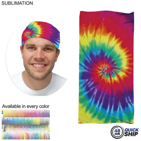 48 Hr Quick Ship - Sublimated BEST VALUE Lightweight Seamless Tubular Sports Headwear