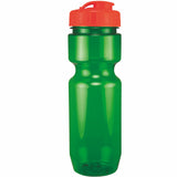 22 Oz. Translucent Bike Bottle w/ Flip Top Lid